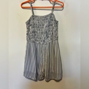 Abercrombie Kids Striped Blue and White Romper